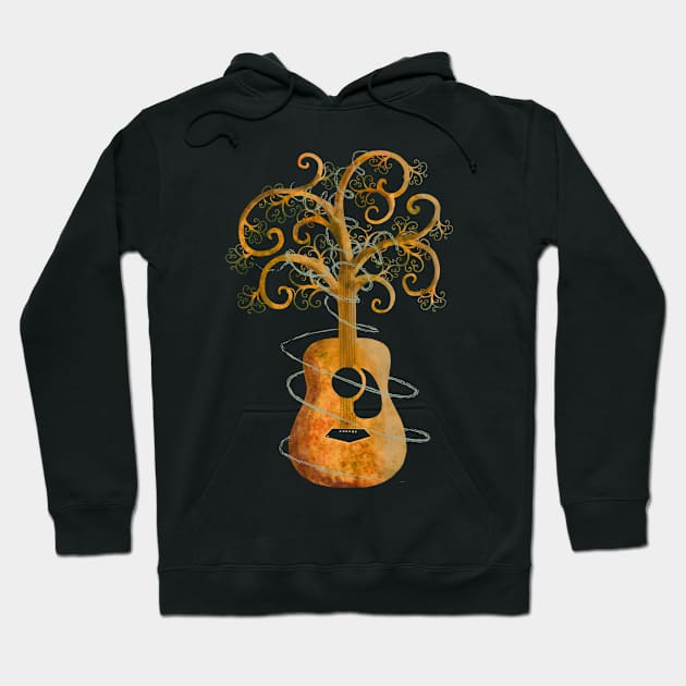 Guitar Tree Hoodie by transformingegg